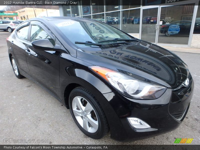 Black Diamond / Gray 2012 Hyundai Elantra GLS