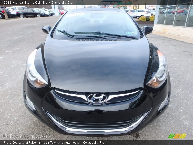 Black Diamond / Gray 2012 Hyundai Elantra GLS