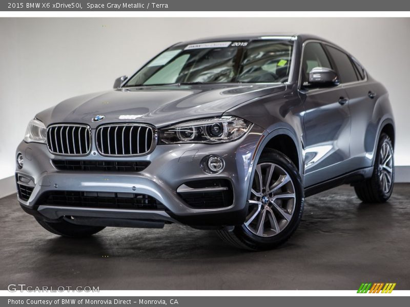 Space Gray Metallic / Terra 2015 BMW X6 xDrive50i