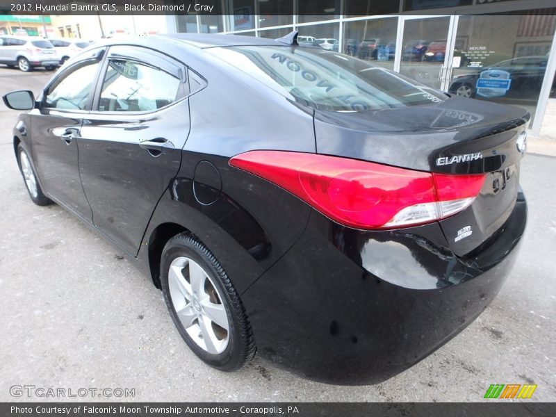 Black Diamond / Gray 2012 Hyundai Elantra GLS