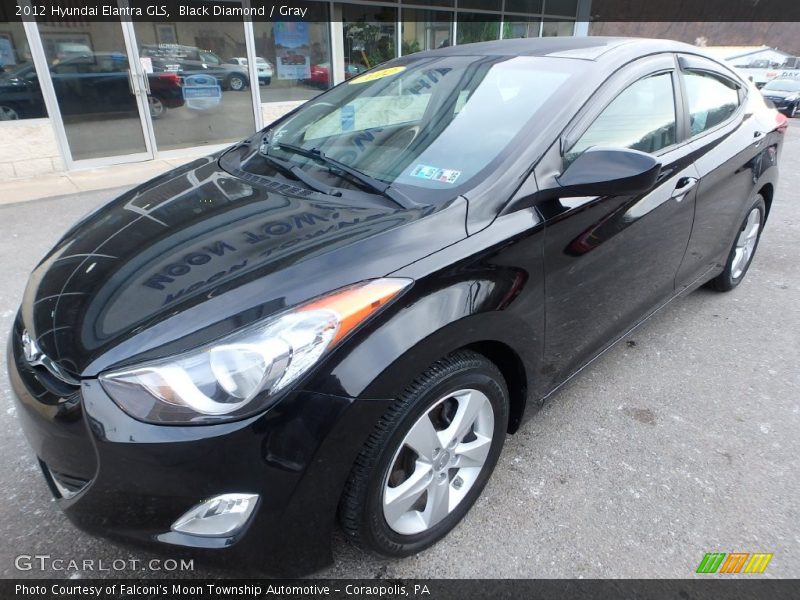 Black Diamond / Gray 2012 Hyundai Elantra GLS