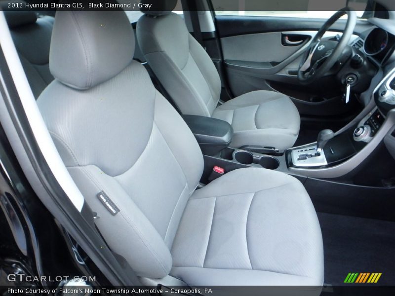 Black Diamond / Gray 2012 Hyundai Elantra GLS
