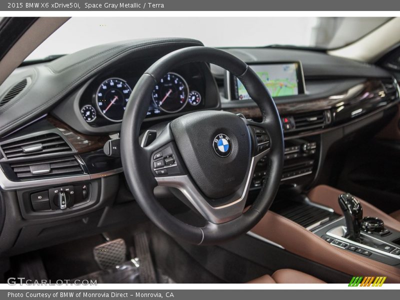 Space Gray Metallic / Terra 2015 BMW X6 xDrive50i