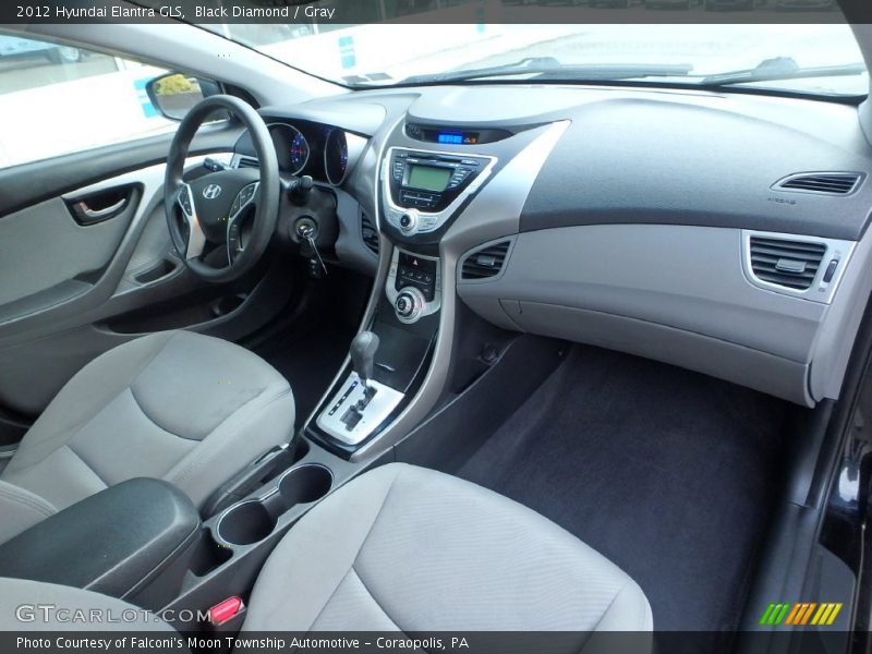 Black Diamond / Gray 2012 Hyundai Elantra GLS