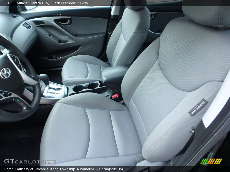 Black Diamond / Gray 2012 Hyundai Elantra GLS