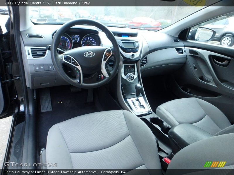 Black Diamond / Gray 2012 Hyundai Elantra GLS