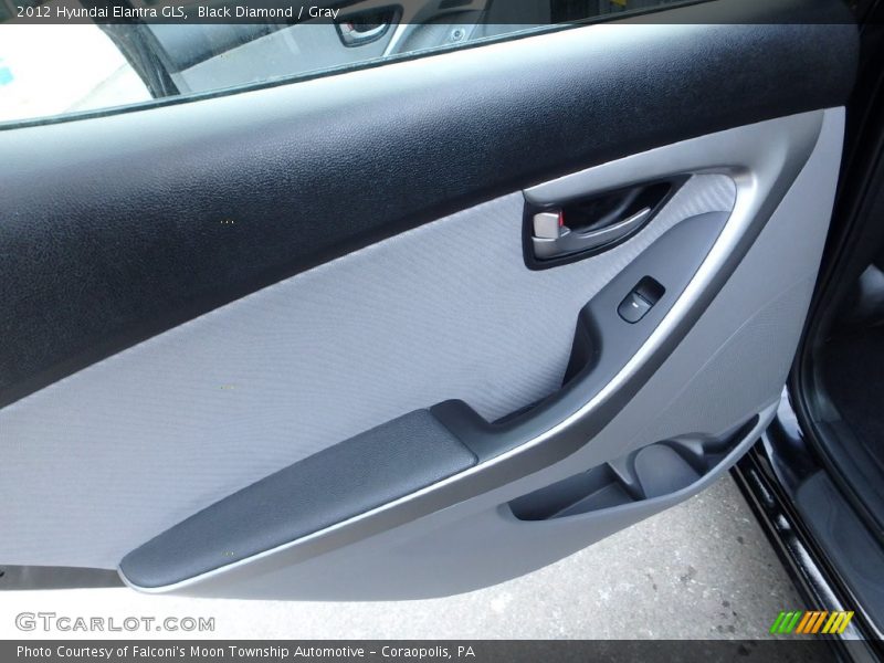 Black Diamond / Gray 2012 Hyundai Elantra GLS