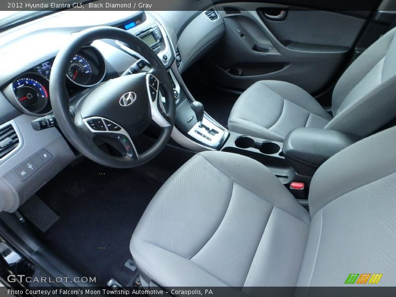 Black Diamond / Gray 2012 Hyundai Elantra GLS