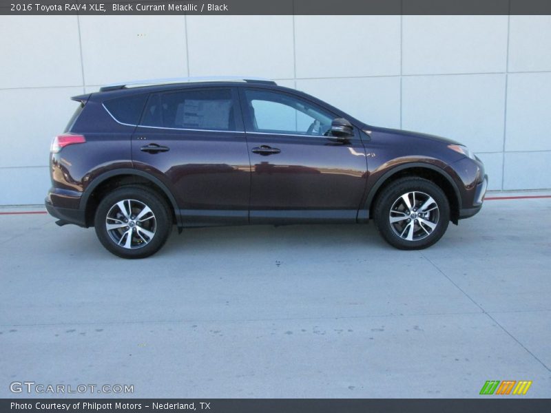 Black Currant Metallic / Black 2016 Toyota RAV4 XLE