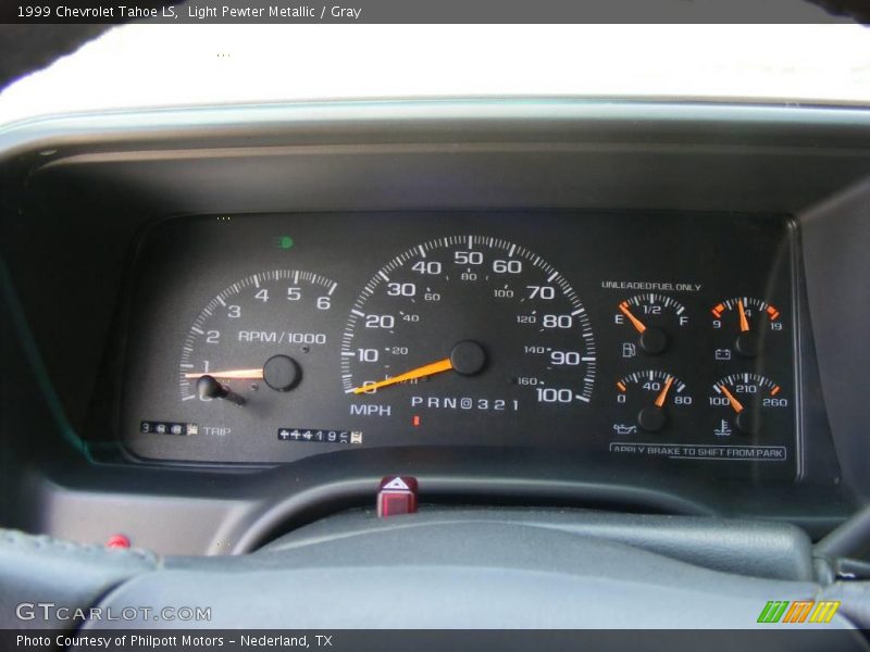 Light Pewter Metallic / Gray 1999 Chevrolet Tahoe LS