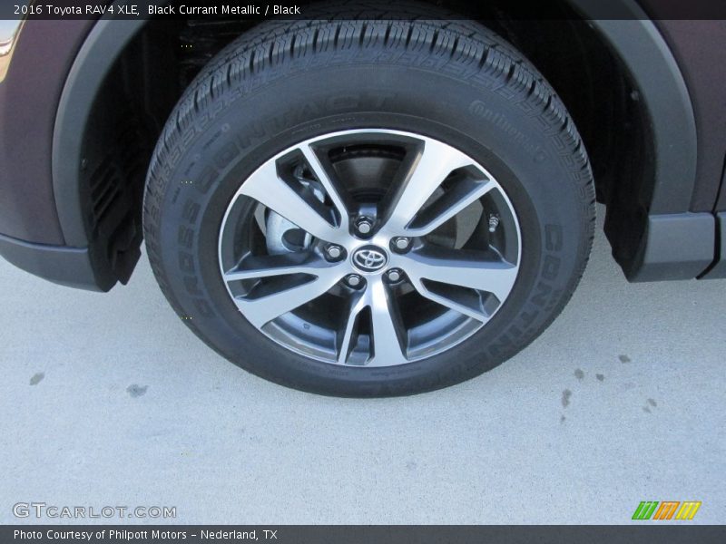 Black Currant Metallic / Black 2016 Toyota RAV4 XLE