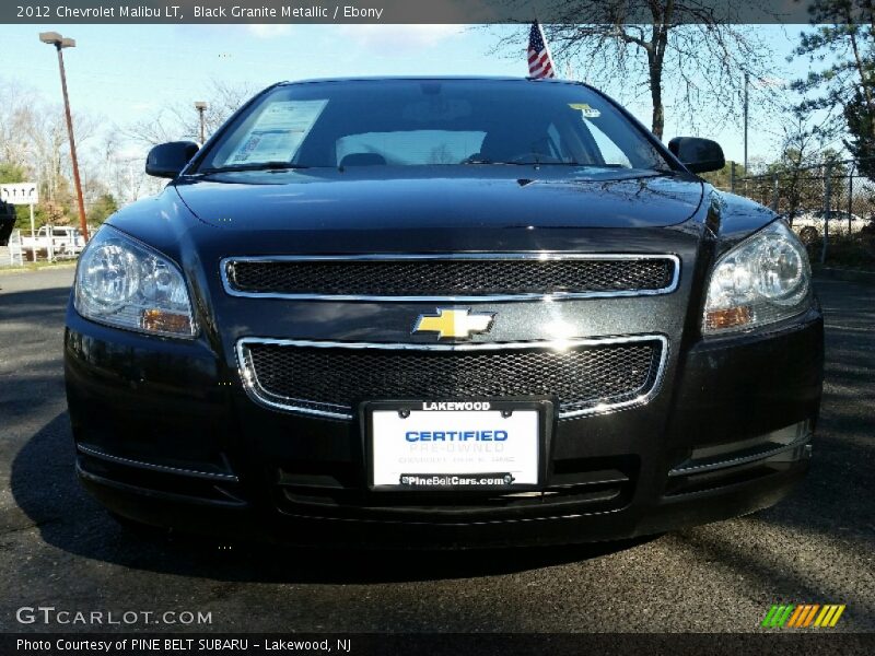 Black Granite Metallic / Ebony 2012 Chevrolet Malibu LT