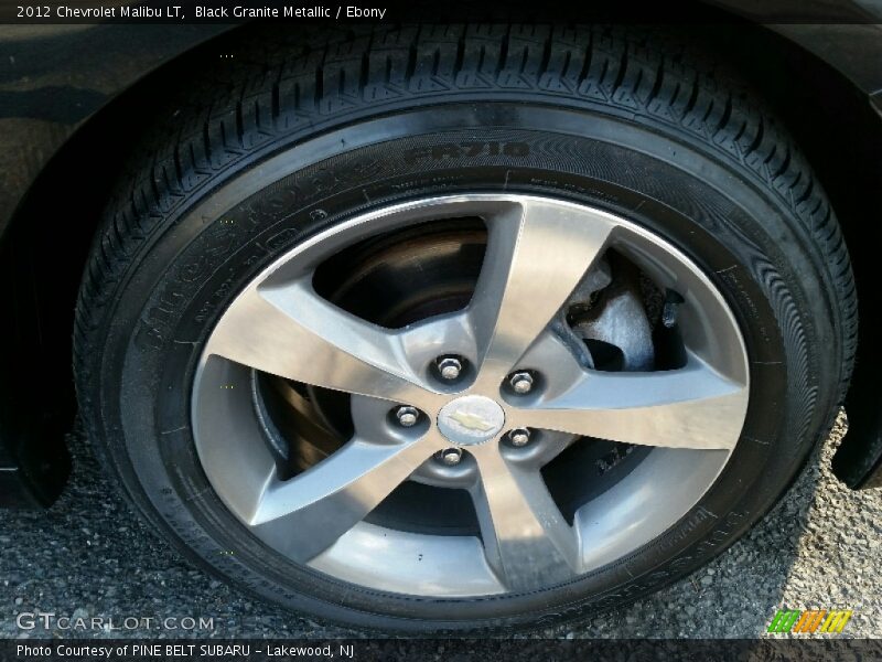 Black Granite Metallic / Ebony 2012 Chevrolet Malibu LT
