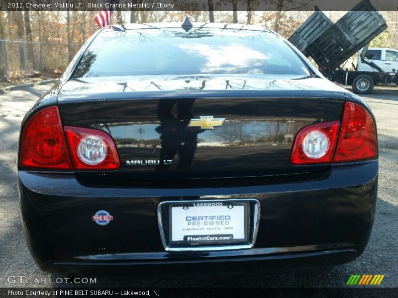 Black Granite Metallic / Ebony 2012 Chevrolet Malibu LT