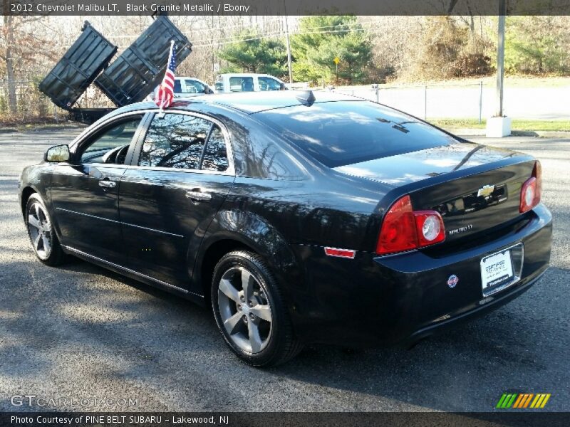 Black Granite Metallic / Ebony 2012 Chevrolet Malibu LT