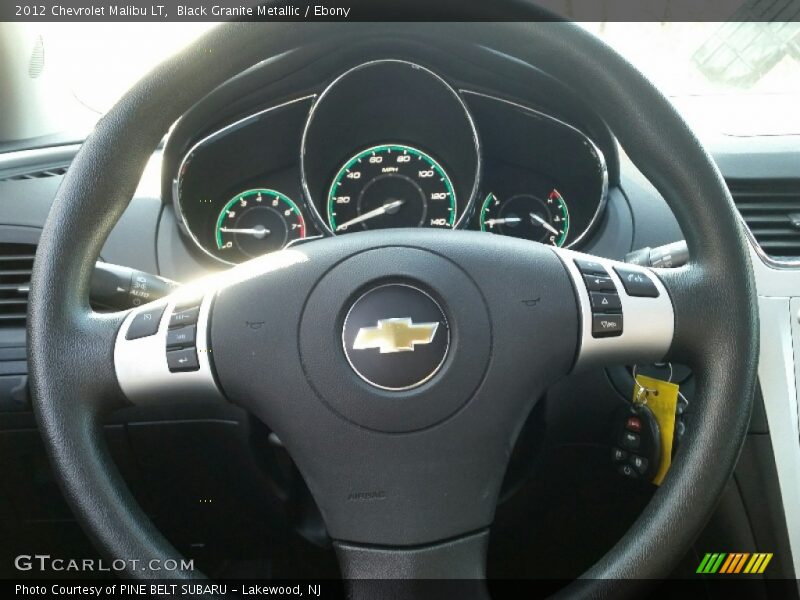 Black Granite Metallic / Ebony 2012 Chevrolet Malibu LT