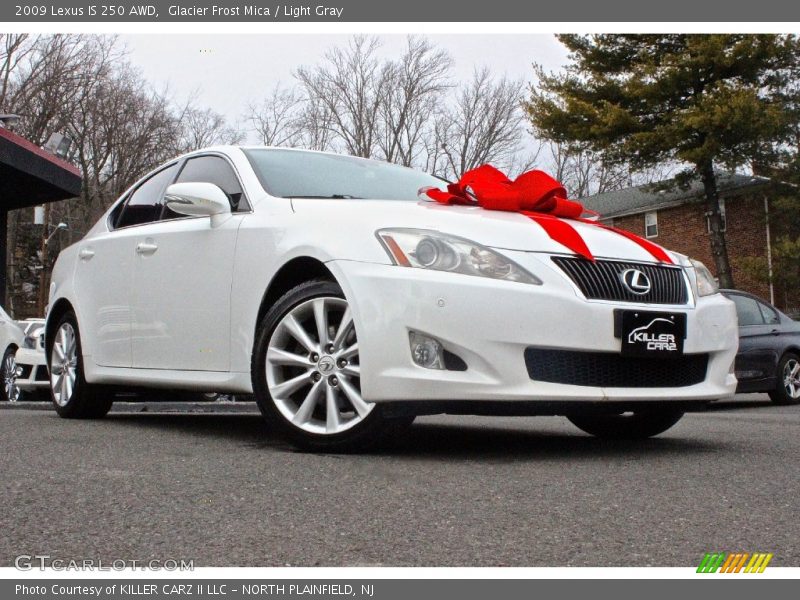 Glacier Frost Mica / Light Gray 2009 Lexus IS 250 AWD