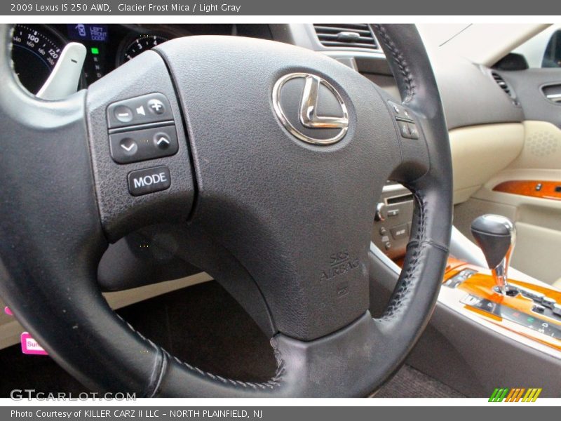 Glacier Frost Mica / Light Gray 2009 Lexus IS 250 AWD