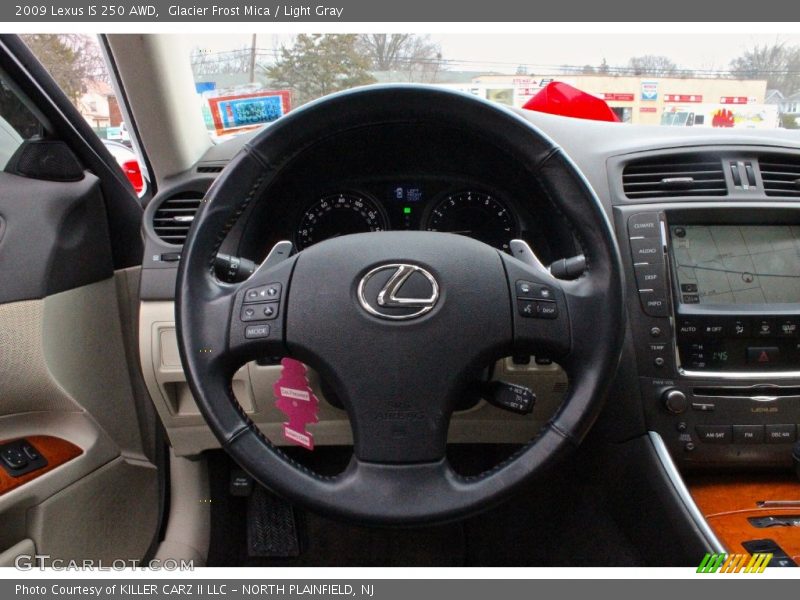 Glacier Frost Mica / Light Gray 2009 Lexus IS 250 AWD