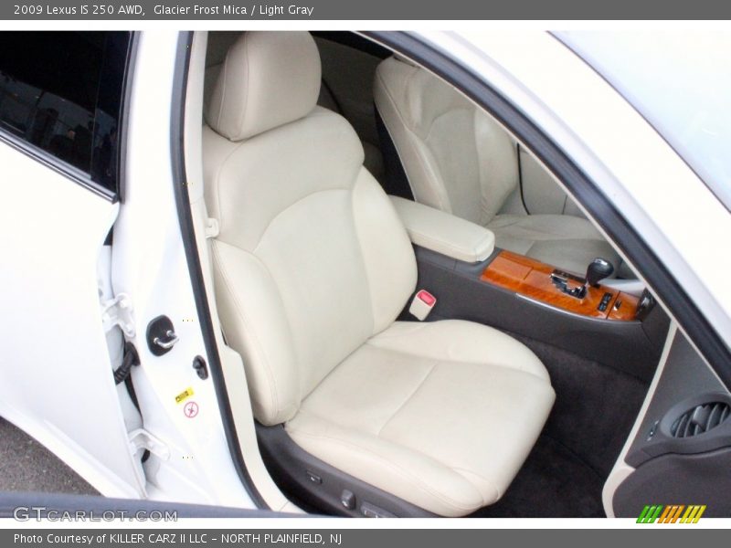 Glacier Frost Mica / Light Gray 2009 Lexus IS 250 AWD