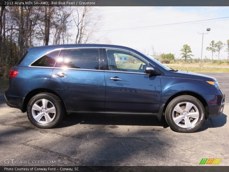 Bali Blue Pearl / Graystone 2013 Acura MDX SH-AWD