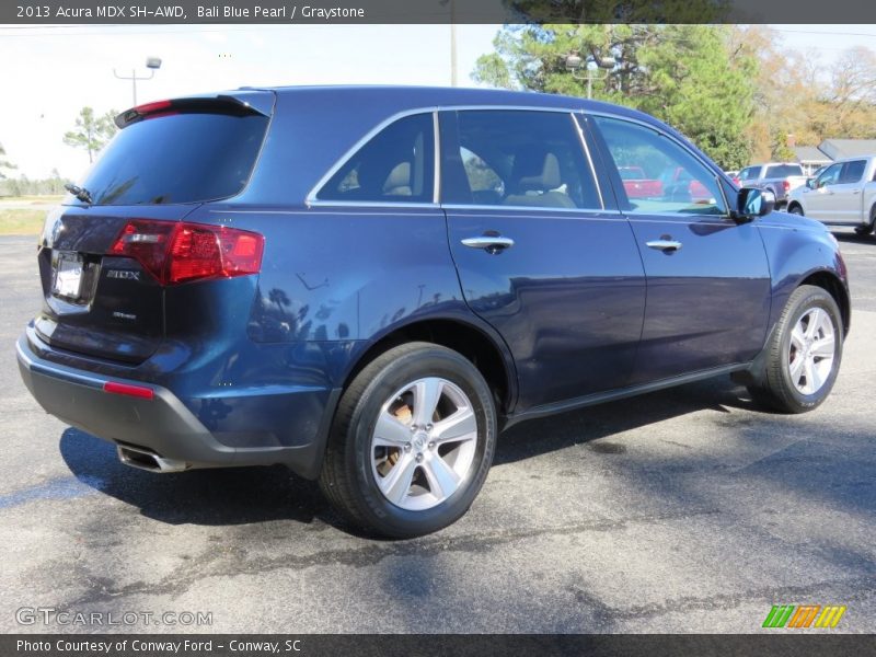 Bali Blue Pearl / Graystone 2013 Acura MDX SH-AWD