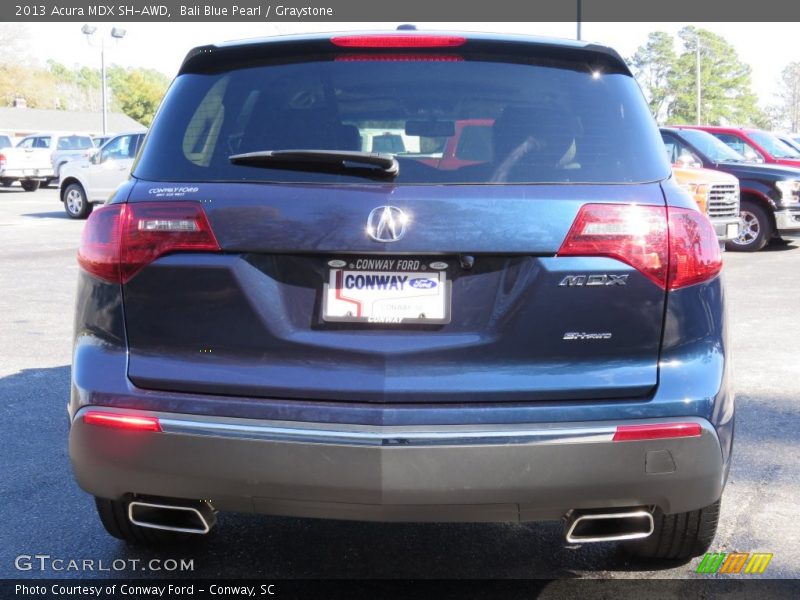 Bali Blue Pearl / Graystone 2013 Acura MDX SH-AWD