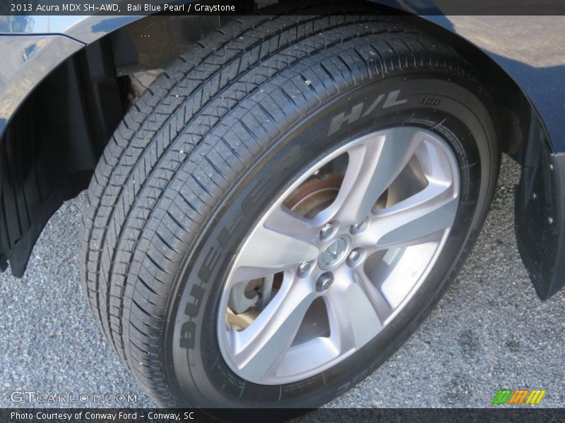 Bali Blue Pearl / Graystone 2013 Acura MDX SH-AWD
