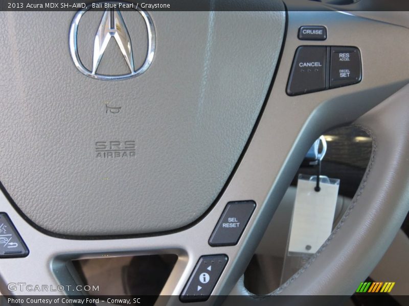 Bali Blue Pearl / Graystone 2013 Acura MDX SH-AWD