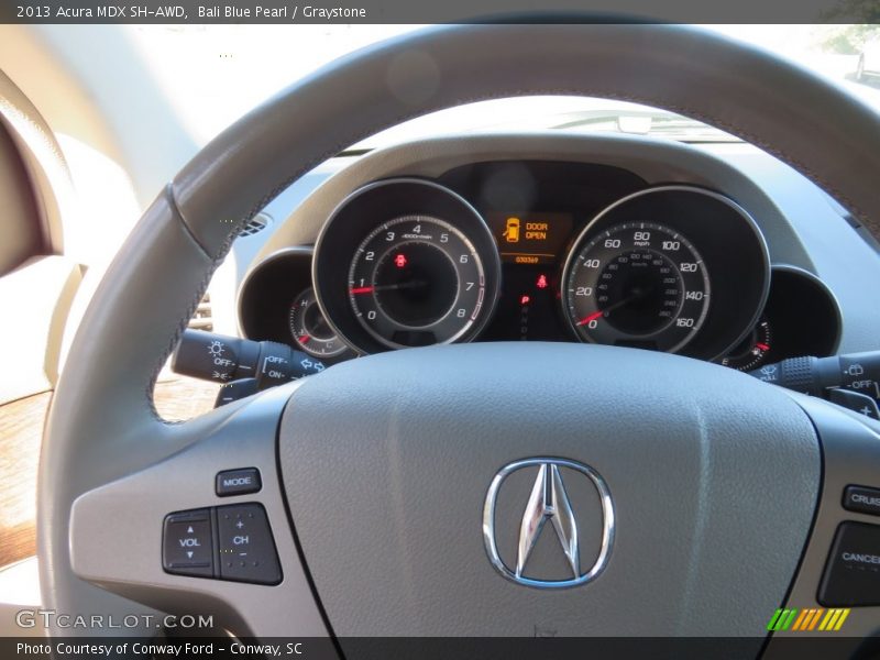 Bali Blue Pearl / Graystone 2013 Acura MDX SH-AWD