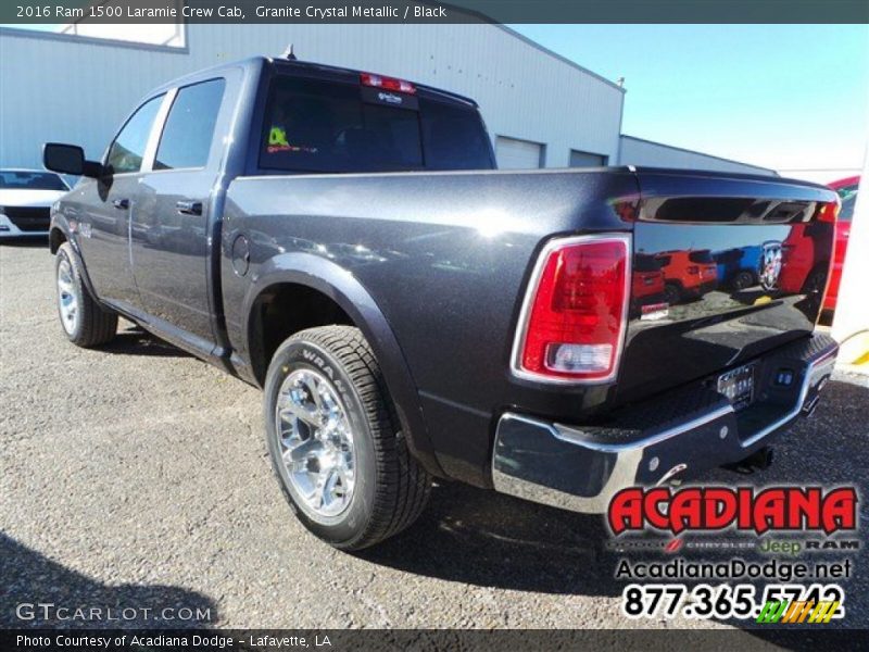 Granite Crystal Metallic / Black 2016 Ram 1500 Laramie Crew Cab