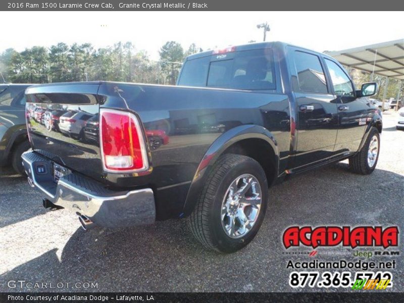 Granite Crystal Metallic / Black 2016 Ram 1500 Laramie Crew Cab