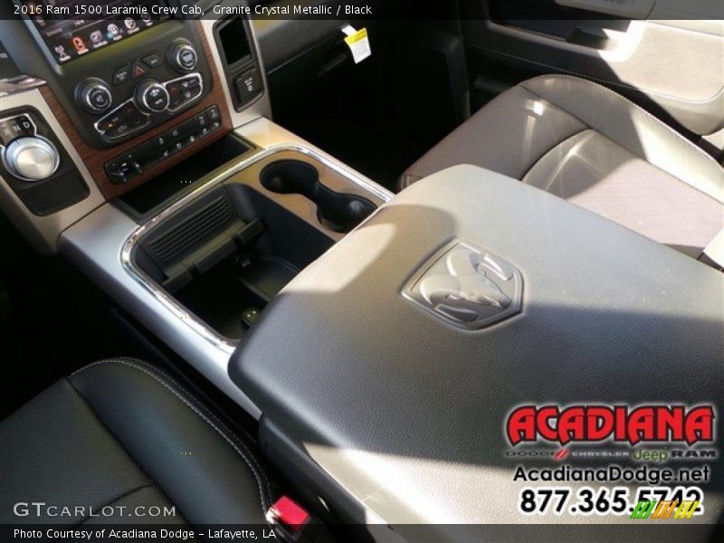 Granite Crystal Metallic / Black 2016 Ram 1500 Laramie Crew Cab
