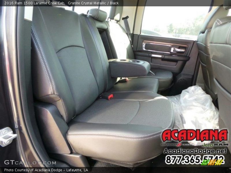Granite Crystal Metallic / Black 2016 Ram 1500 Laramie Crew Cab