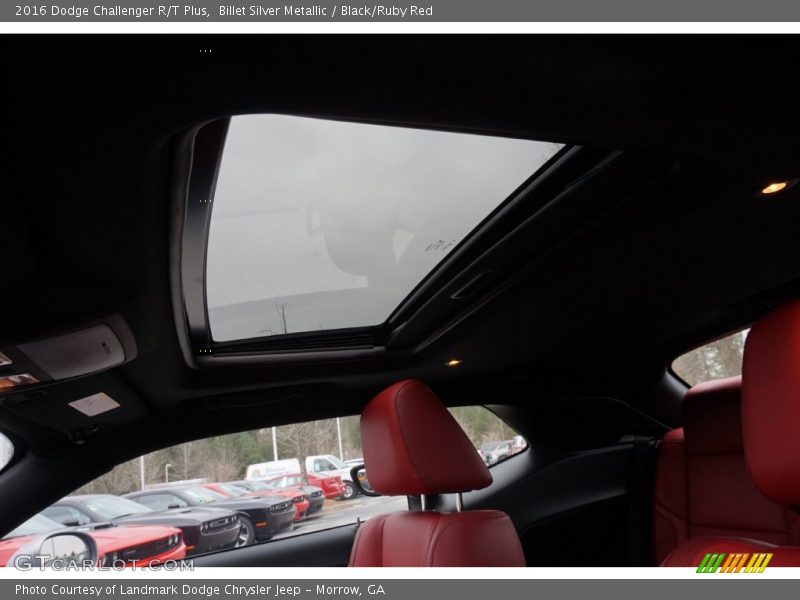 Billet Silver Metallic / Black/Ruby Red 2016 Dodge Challenger R/T Plus