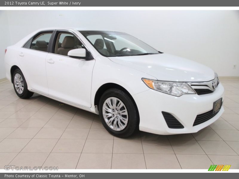 Super White / Ivory 2012 Toyota Camry LE