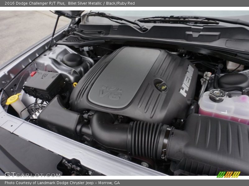 Billet Silver Metallic / Black/Ruby Red 2016 Dodge Challenger R/T Plus