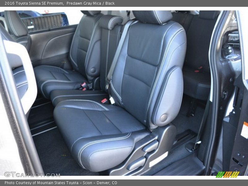 Predawn Gray Mica / Black 2016 Toyota Sienna SE Premium