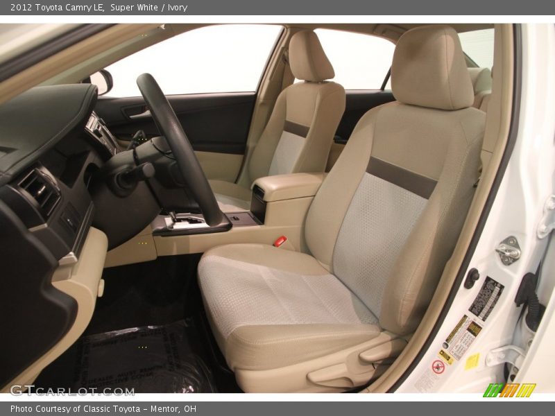 Super White / Ivory 2012 Toyota Camry LE