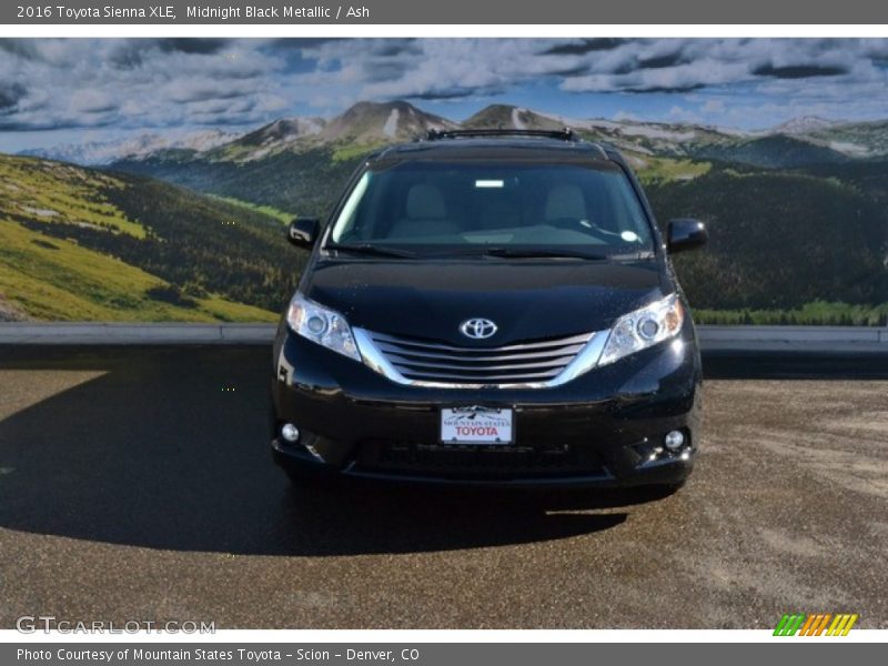 Midnight Black Metallic / Ash 2016 Toyota Sienna XLE