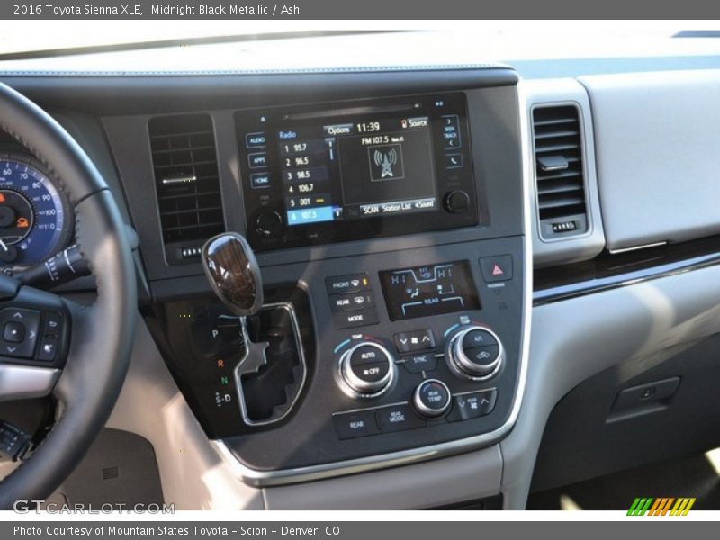 Midnight Black Metallic / Ash 2016 Toyota Sienna XLE