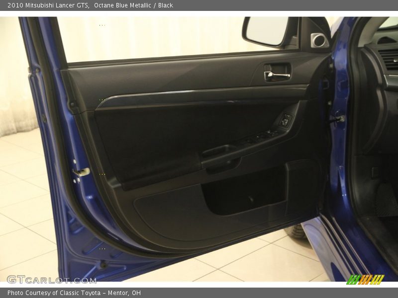 Octane Blue Metallic / Black 2010 Mitsubishi Lancer GTS