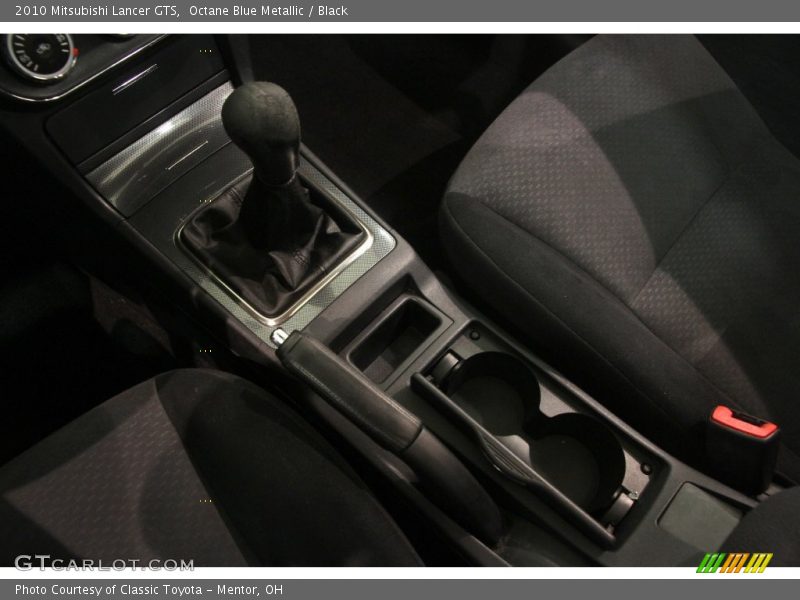 Octane Blue Metallic / Black 2010 Mitsubishi Lancer GTS