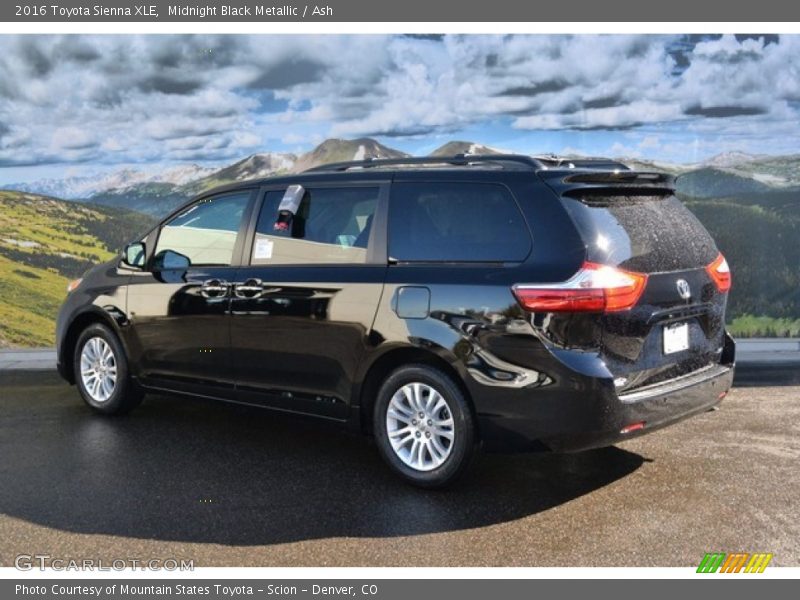 Midnight Black Metallic / Ash 2016 Toyota Sienna XLE