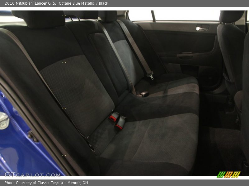 Octane Blue Metallic / Black 2010 Mitsubishi Lancer GTS