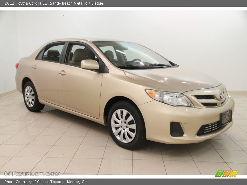 Sandy Beach Metallic / Bisque 2012 Toyota Corolla LE
