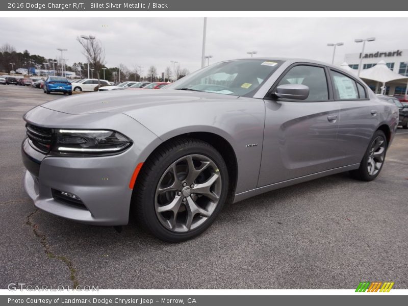 Billet Silver Metallic / Black 2016 Dodge Charger R/T