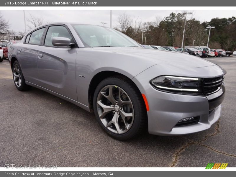 Billet Silver Metallic / Black 2016 Dodge Charger R/T