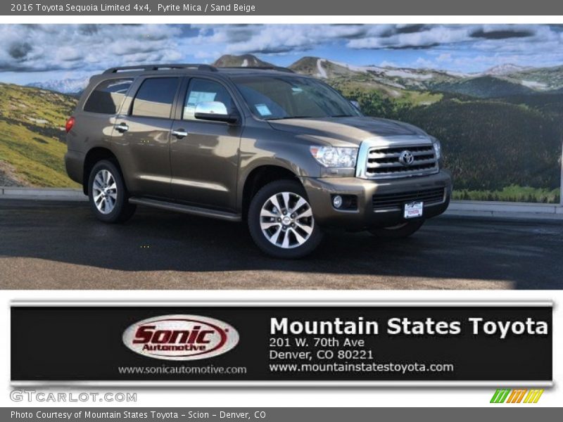Pyrite Mica / Sand Beige 2016 Toyota Sequoia Limited 4x4
