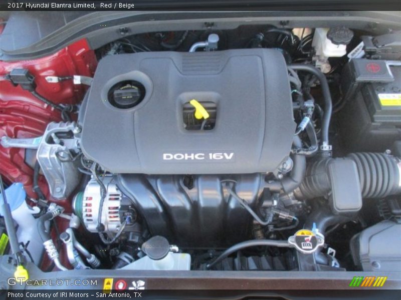 Red / Beige 2017 Hyundai Elantra Limited